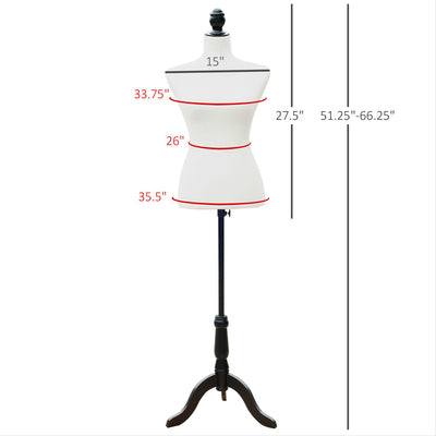 Dress Form Female Mannequin Torso Dressmaker Stand Display