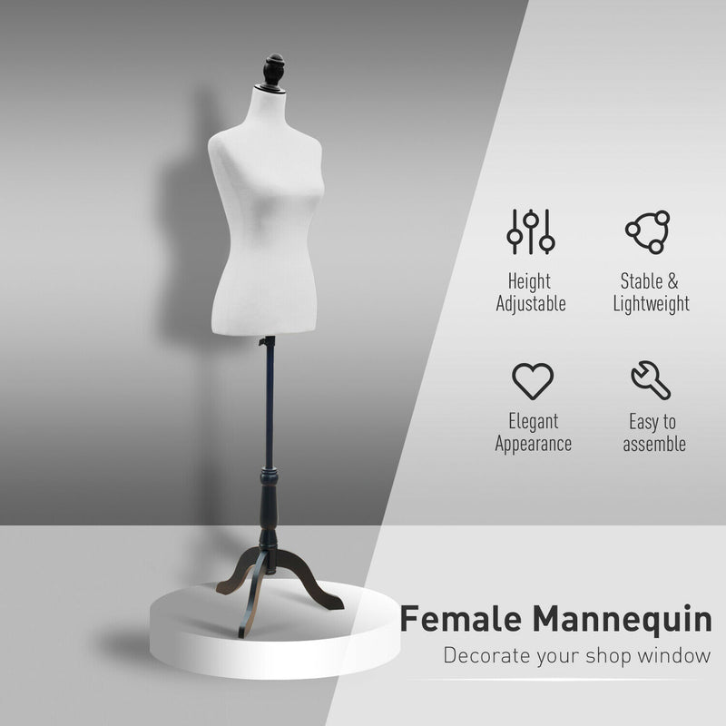 Dress Form Female Mannequin Torso Dressmaker Stand Display