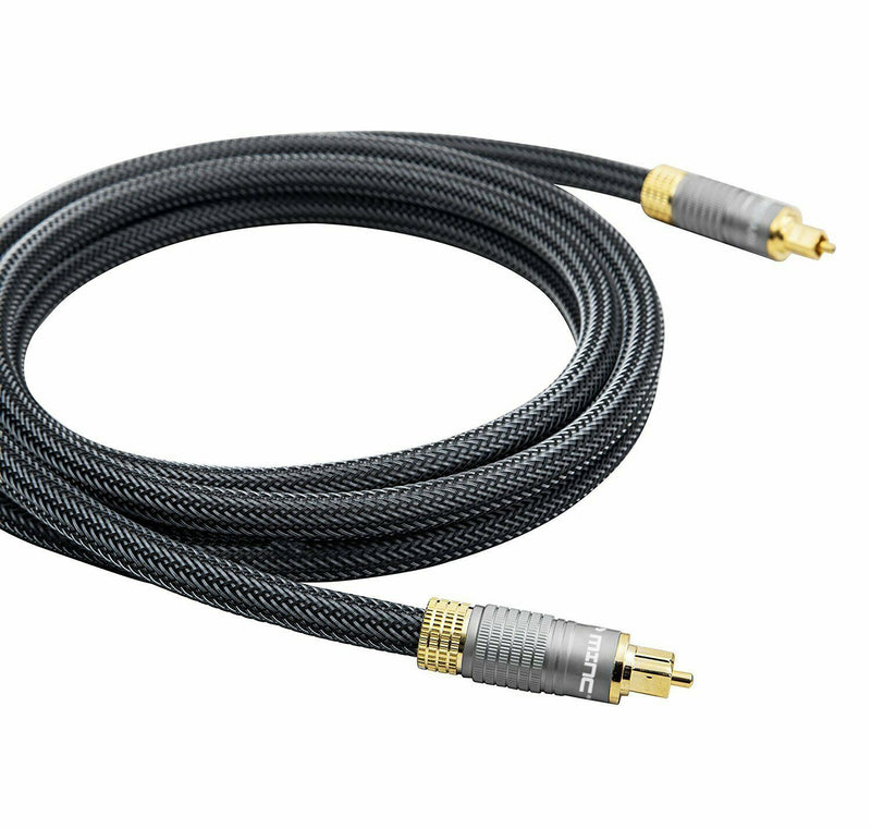 optical cable TOSlink fibre digital audio lead core wire sound S/PDIF gold-plate