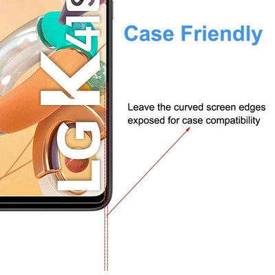 (2 Pack) Premium Tempered Glass Screen Protector Cover for LG K41s & K61