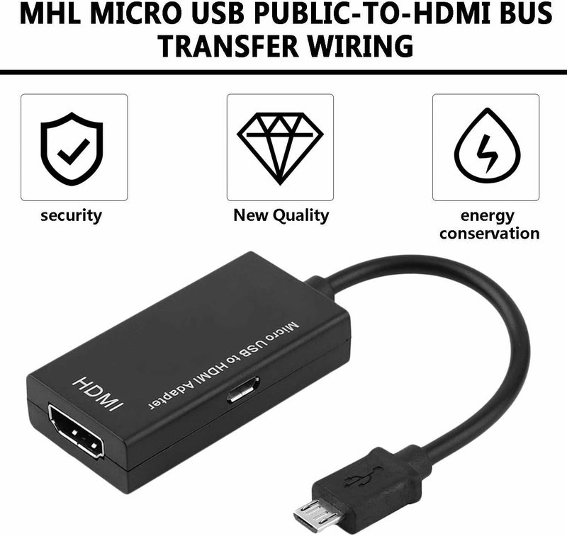 Mini Micro USB to HDMI Adapter Converter Cable Male to Female HDMI 1080P Video