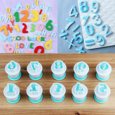 New Alphabet Number Letter Fondant Icing Cutter Mould Molds Cake Decorating Set