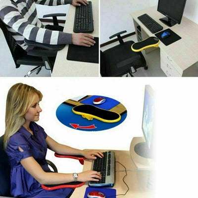 Computer Adjustable Arm Rest for Desk, Ergonomic Wrist Rest Support mouse pad