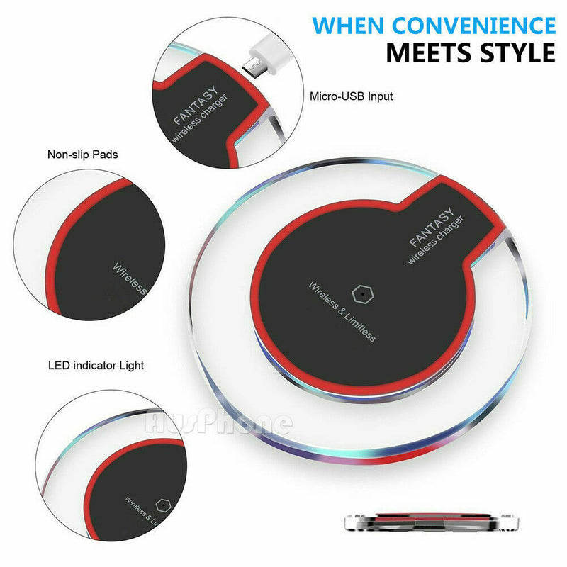 Qi Wireless Charger Power Fast Charging For Huawei iPhone XR XS Max Samsung S9