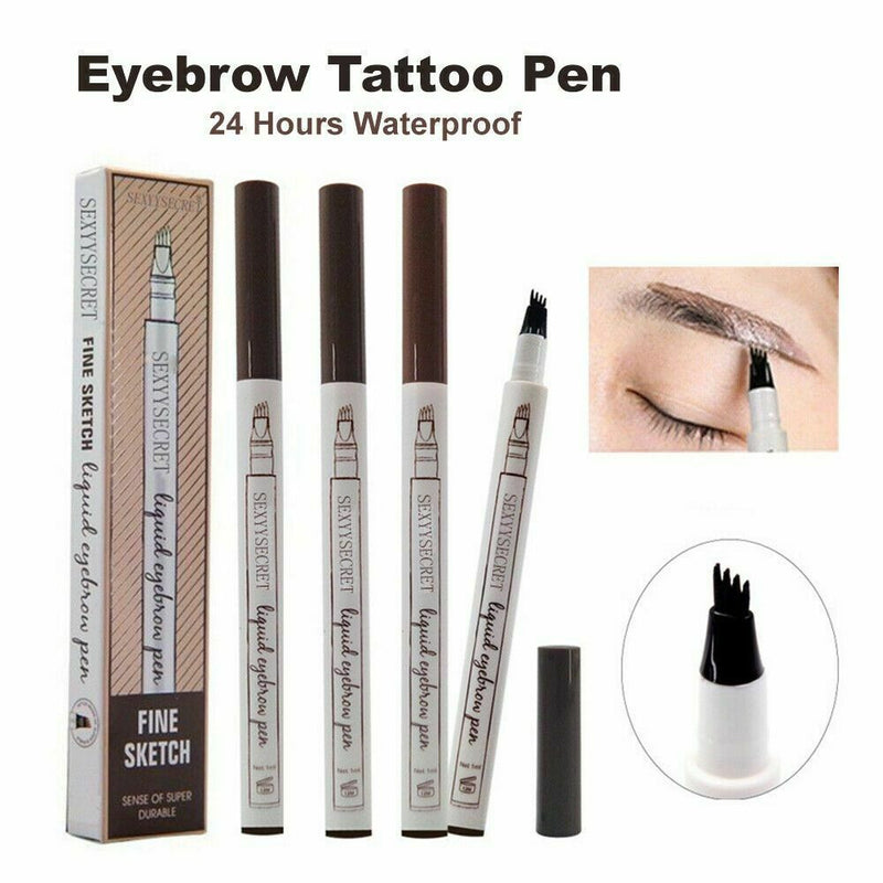 Microblading Eyebrow Pen Eyebrow Tattoo Pen Creates Natural Makeup Fork Tip