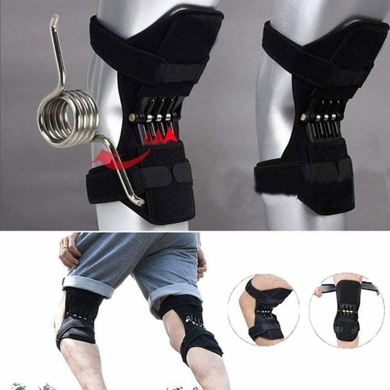 2PCS Leg Power Knee Stabilizer Pads Patella Booster Spring Knee Brace Support