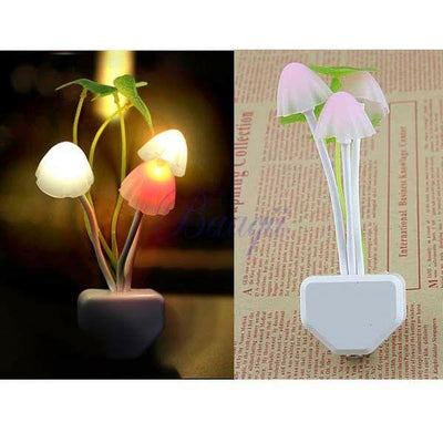 Mushroom With Lotus Leaf Design Multi-color LED Night Light Lamp Lantern KIDS