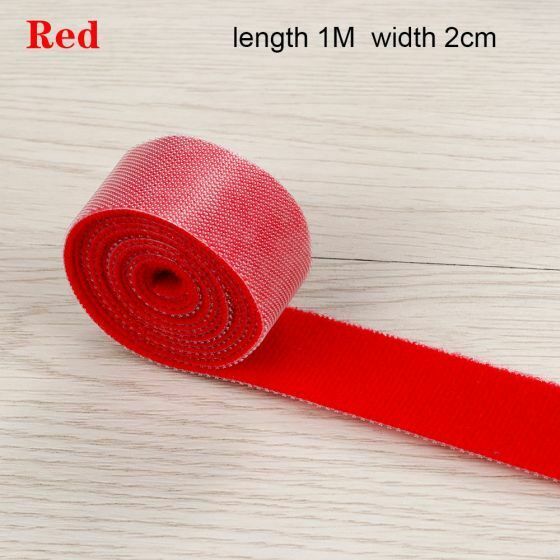 New Reusable Self Adhesive Hook Loop Strap Cable Tie Fastener Cord Wire Wrap