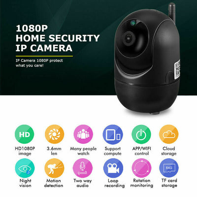 1080P WIFI IP Security Camera Wireless Indoor CCTV System Home Baby Pet Monitor