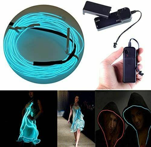 New 5M/16.5ft Led Flexible Soft Tube Wire Lights Neon Glowing Rope Strip Light