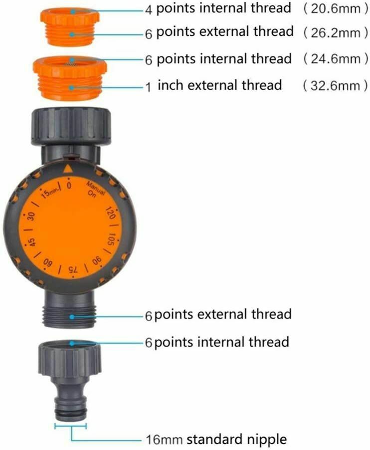 Automatic Watering Device Electronic Water Timer Mechanical Timed Water Spray CA