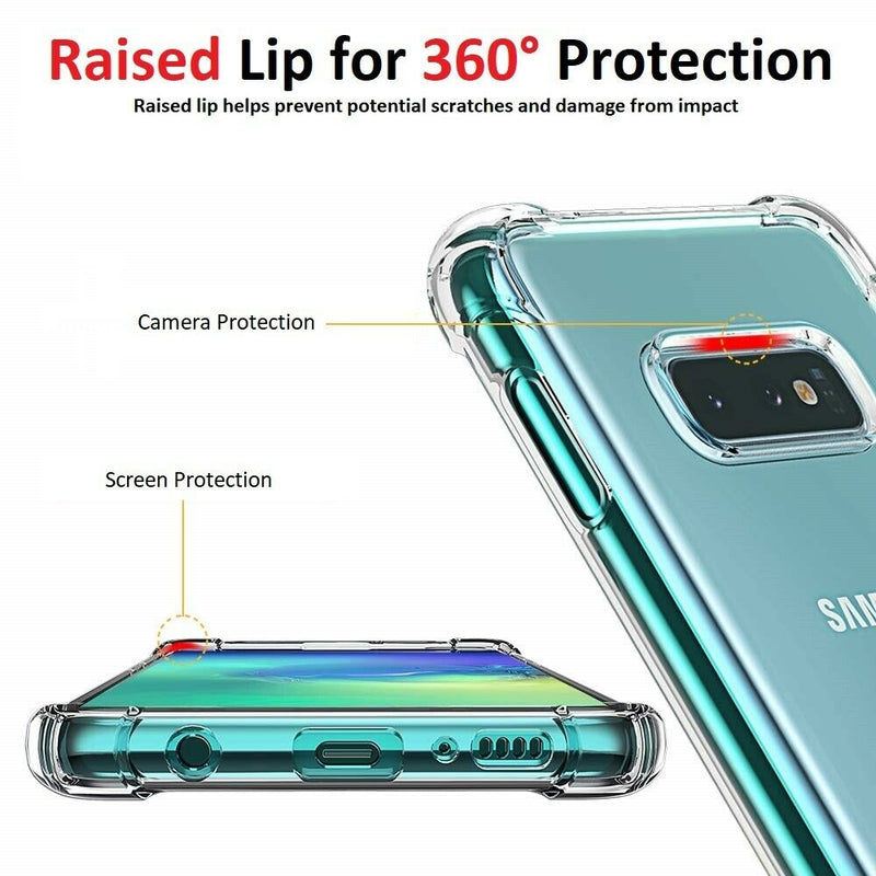 For Samsung Galaxy S21 S20 Ultra S10 S9 Plus A8 A5 Clear Bumper Case TPU Cover