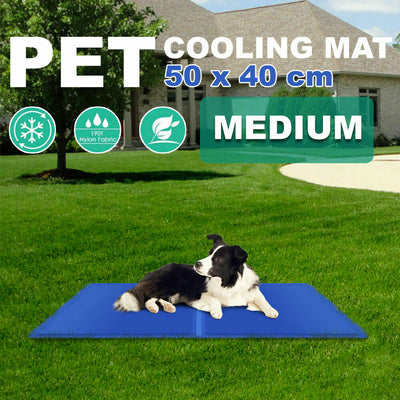 Dogs Cats Self Cooling Gel Mat Cool Mat Pet Pad Mattress Indoor Bed Summer