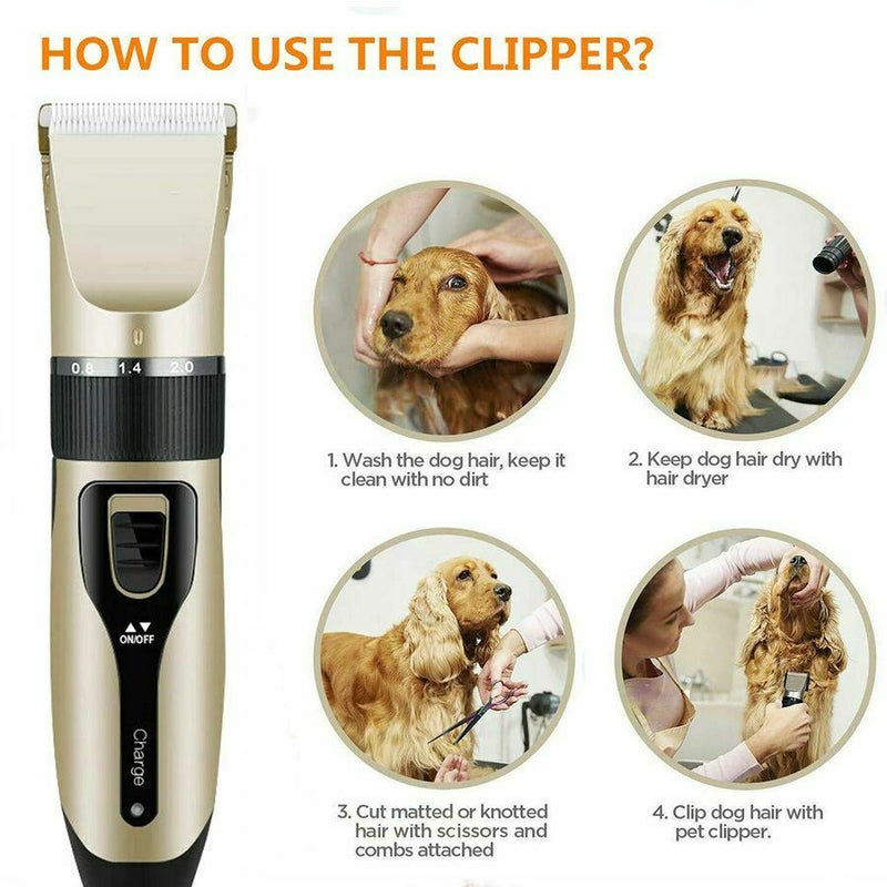 Pet Hair Grooming Trimmer Chargeable Grooming Clippers Animal Skin Saver Machine