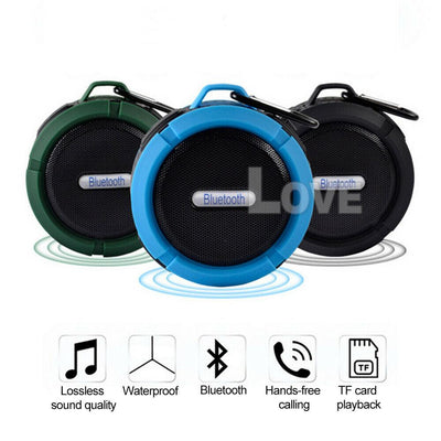 Waterproof wireless bluetooth speakers handsfree mic bathroom shower speaker