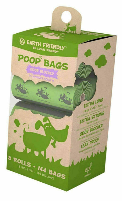 144  Dog Poop Bags  Disposable Custom Printed  Eco Trash Garbage CA