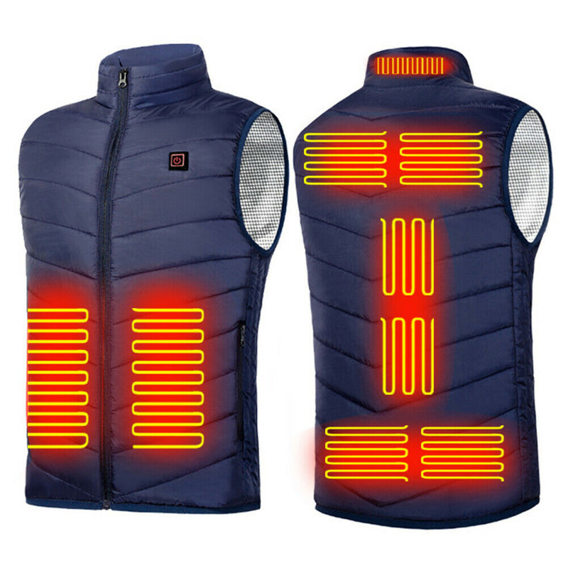 Heated Jacket Men Coat Intelligent USB Electric Warm Winter Thermal Vest