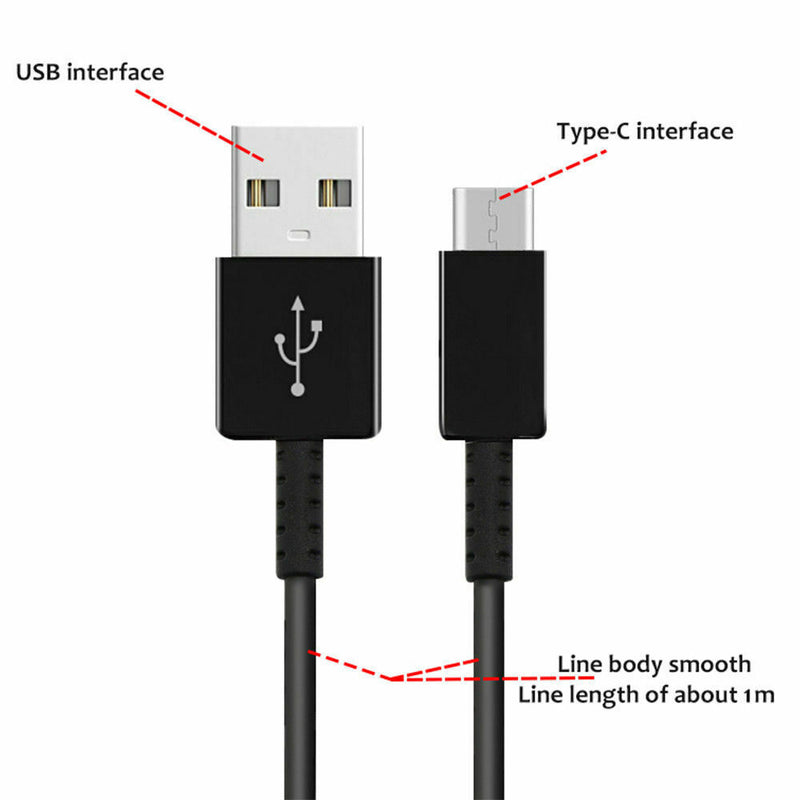 NEW USB-C 3.1 Type C Data Cable Fast Charging For Samsung S10 S9 S8 Note 10 9