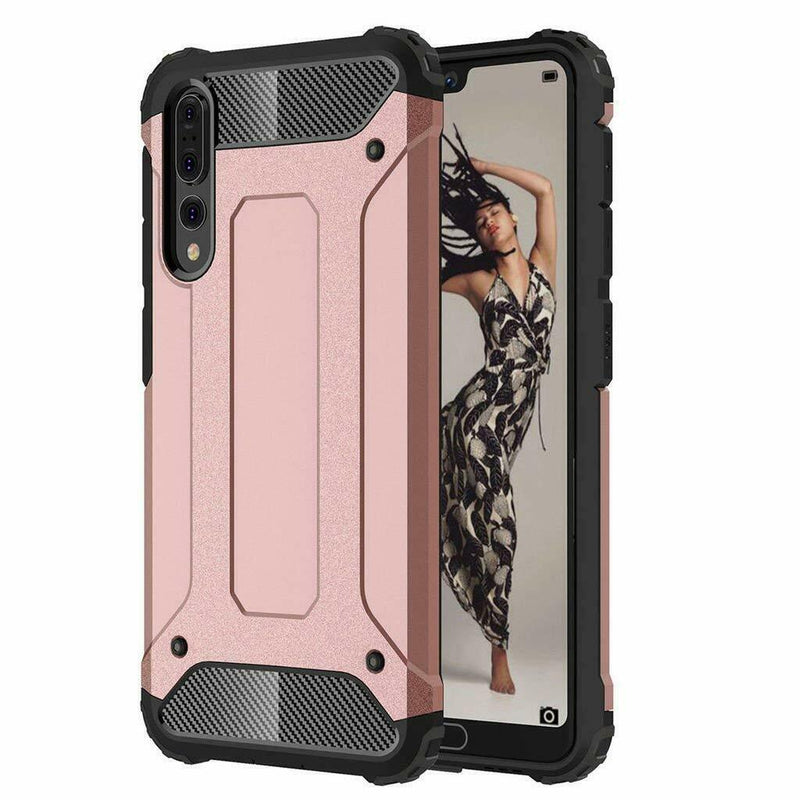 For Huawei P20 / Pro Lite Case - Dual Layer Hybrid Shockproof Hard Armor Cover