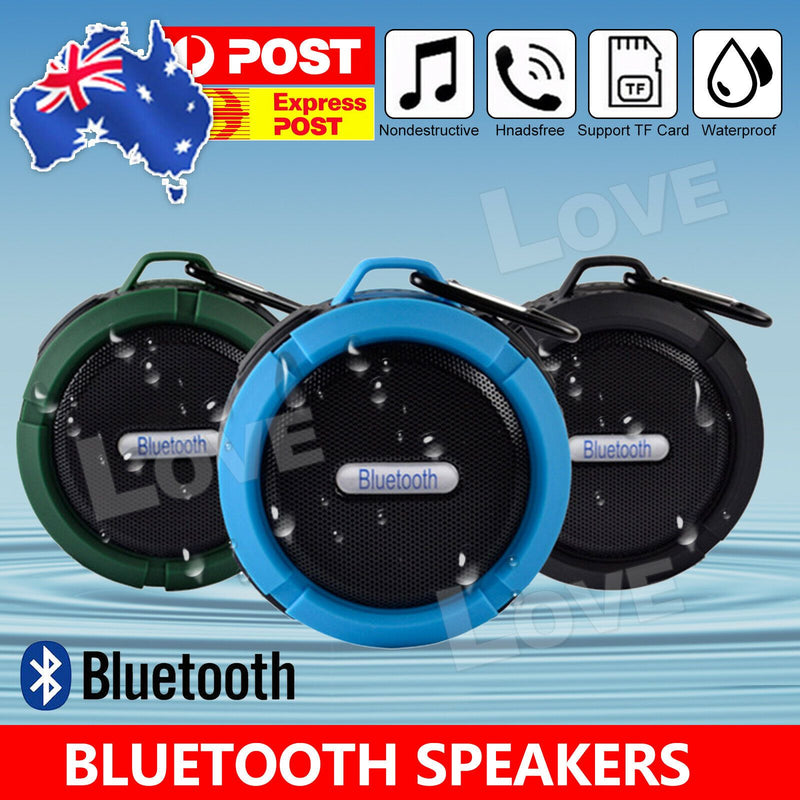 Waterproof wireless bluetooth speakers handsfree mic bathroom shower speaker