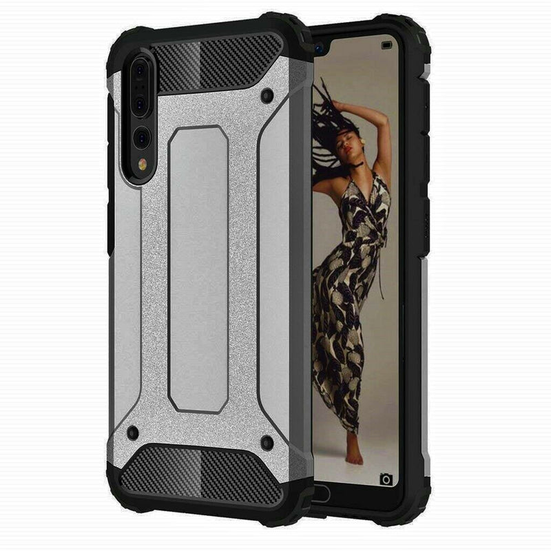 For Huawei P20 / Pro Lite Case - Dual Layer Hybrid Shockproof Hard Armor Cover