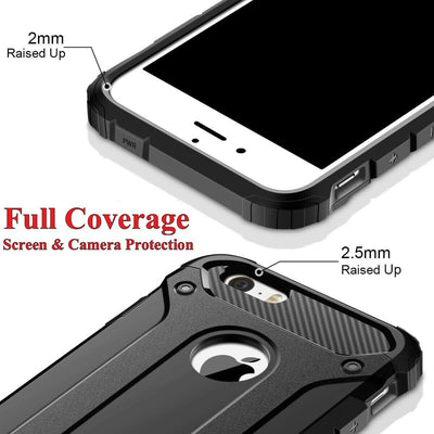 For iPhone 6 & iPhone 6S Case - Dual Layer Hybrid Shockproof Hard Armor Cover