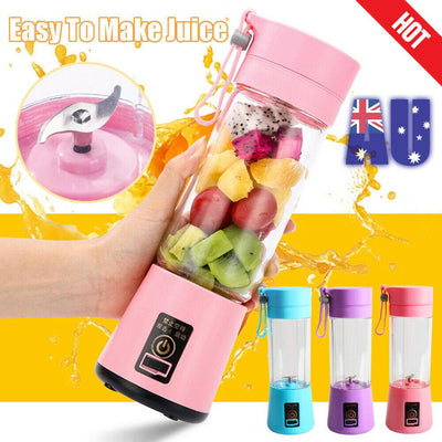 Portable Juice Shaker Blender Bottle  USB Electric Fruit Juicer Maker Gift