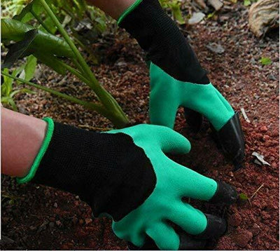 Garden Gloves with Claws for Digging Planting Gardening ABS Tool for Home Pot