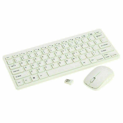 Wireless Keyboard And Mouse Set Combo 2.4Ghz For Laptop PC Mac with USB Receiver