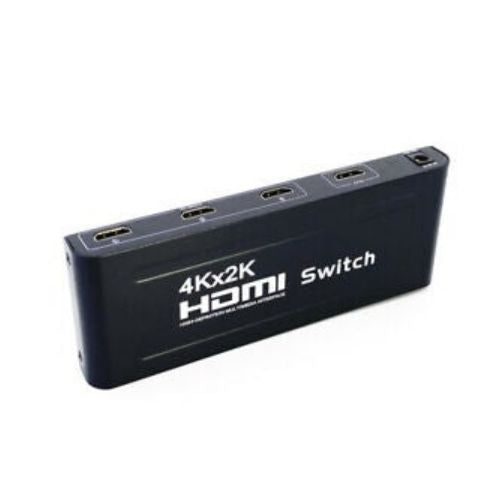 HDMI Switch 4K 1080P HDTV 3 In 1 Out Aluminum with Remote Control Power 3 Port