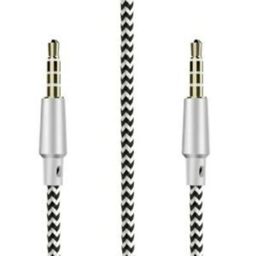 3.5mm 4 Pole Aux Cable 4 position Stereo Mic Audio MM Wire Gold Plated 5Ft