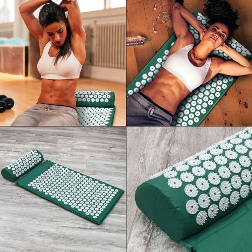 Yoga Massage Acupressure Mat Shakti Sit Lying Mats Pain Stress Soreness Relax CA