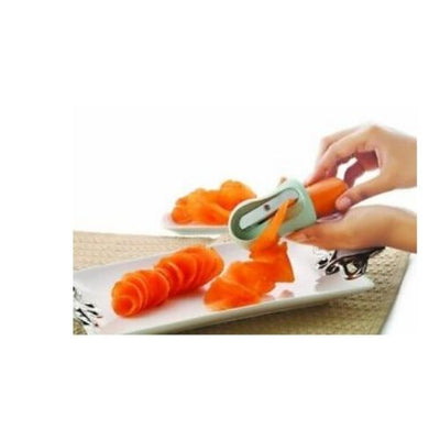 Vegetable Carrot Curler Steel Blade Sharpener Peeler Kitchen Gadget Slicer Tool