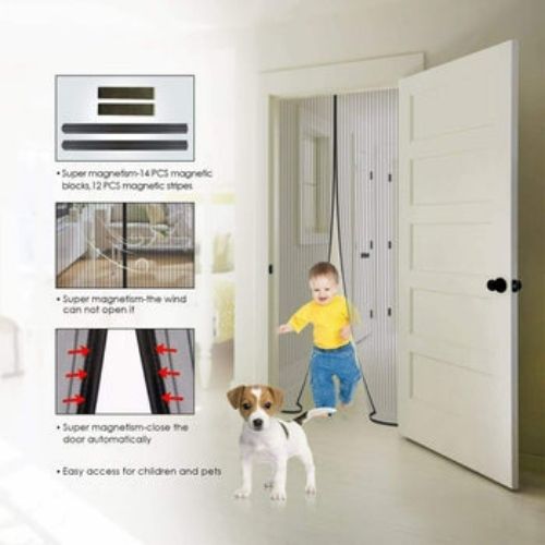 MAGIC Magnetic Insect Door Net Screen Bug Mosquito Fly Insect Mesh Guard Curtain