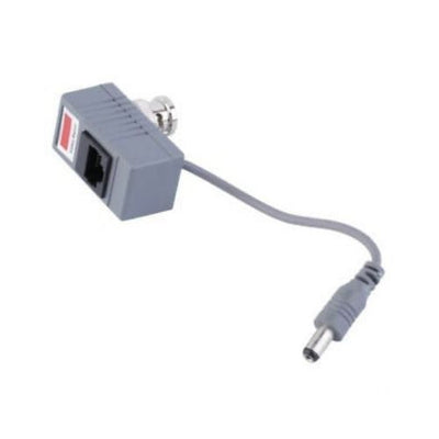 Cat5e To BNC Passive Video and Power Balun Transceiver for CCTV Camera