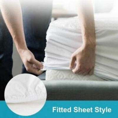 Mattress Protector Waterproof Terrycloth Soft Mattress Pad Cover 3- Sizes Cover