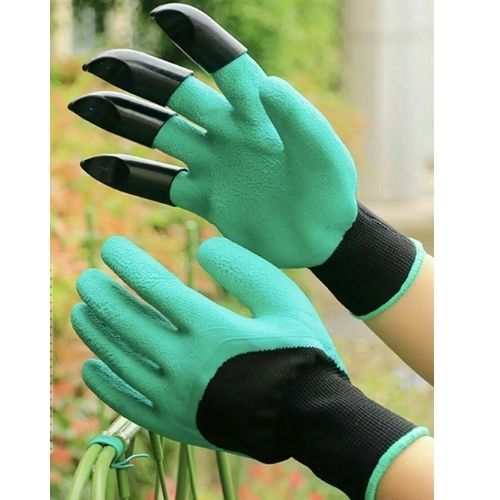 1 Pairs Garden Claw Wonder Gardening Gloves Easy Digging Rake Scraper Planting