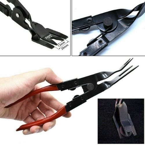 19Pcs Trim Removal Tool Kit Trimmer Car Puller Door Pry Clip Plier Remover Set