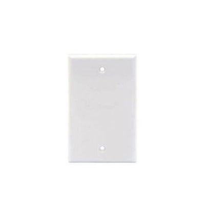 Wall Plate White Single Blank No Device Outlet Cover Stamped Face Plate