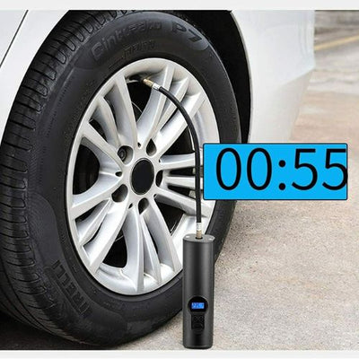 Mini Portable Air Compressor Tire Inflator Hand Held Pump USB Display Air Tyre