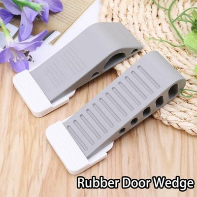 Security Stop Rubber Door Stoppers Wedge With Holder Office Heavy Doors Carpet