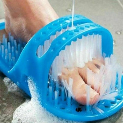 Simple Feet Cleaner Foot Scrubber Feet Shower Spa Easy Cleaning Brush Slippers