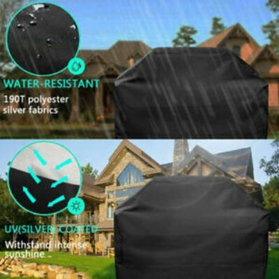 Waterproof BBQ Cover Heavy Rain Gas Barbeque Smoker Grill Garden Protector 57"