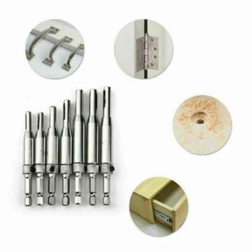 Drill Bit Set Hole Puncher Hinge Tapper for Doors Self Centering Woodworking