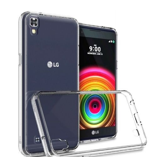 For LG X Power Case - Crystal Clear Thin Soft TPU Transparent Back Cover