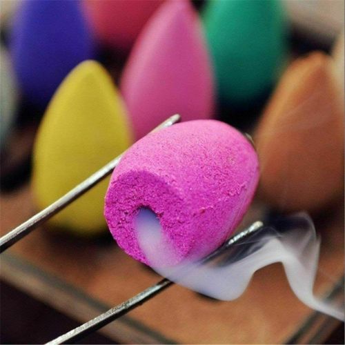 New Natural Back flow Smoke Scented Bullet Backflow Incense Cones Colorful