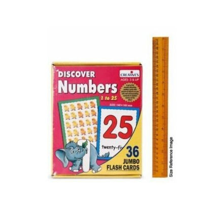 Discover Numbers Flash Cards Education Game and Puzzle 36 Piece (Multicolor)