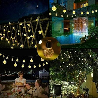 20 LED Solar String Lights Patio Party Yard Garden Wedding Waterproof Outdoor