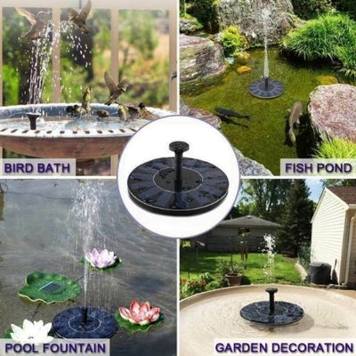 Solar Garden Outdoor Fountain Water Pump for Bird Bath Water Pump Garden Pool