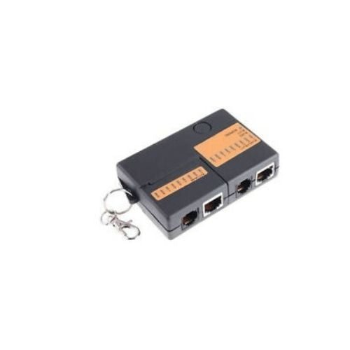 Ethernet RJ45 RJ11 Cat5 Network LAN Cable Tester Checker with Keychain